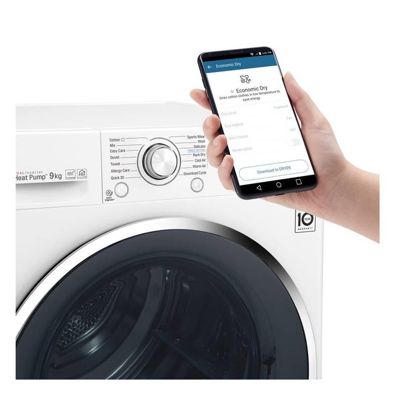 Sušička prádla LG RC91U2AV2W bílá