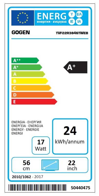 Televize GoGEN TVF 22R384 STWEB černá