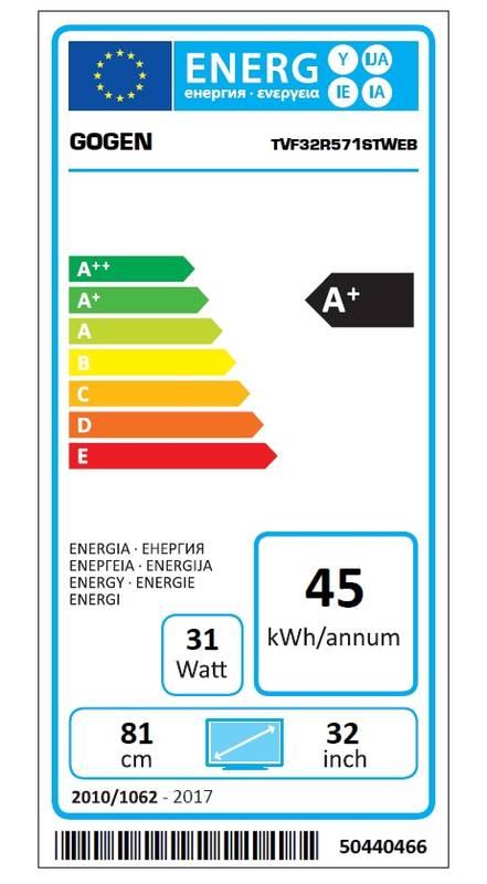 Televize GoGEN TVF 32R571 STWEB černá