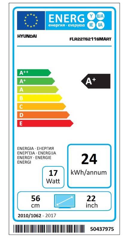 Televize Hyundai FLR 22TS211 SMART černá
