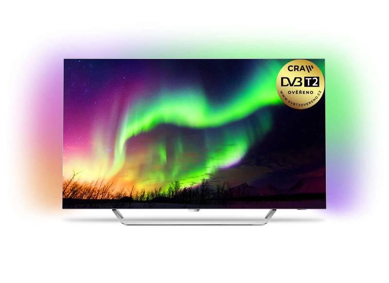 Televize Philips 65OLED873 stříbrná