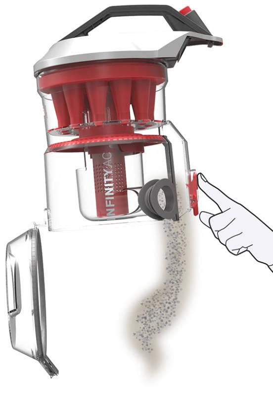 Vysavač podlahový Dirt Devil Infinity AC červený