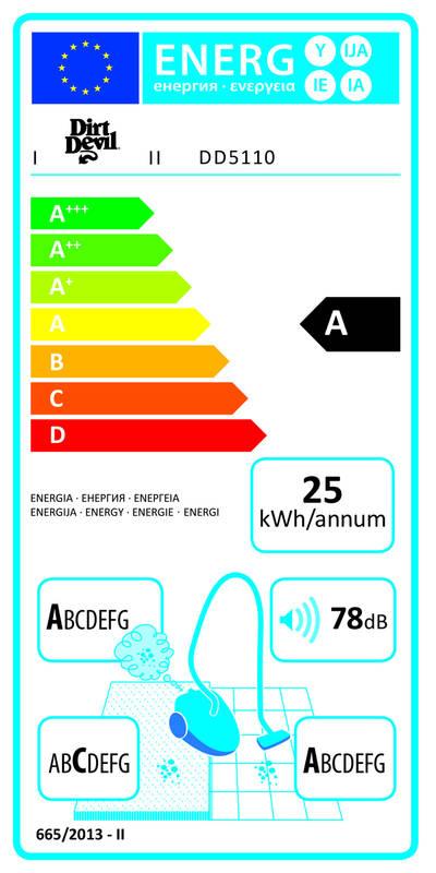 Vysavač podlahový Dirt Devil Infinity AC Plus šedý