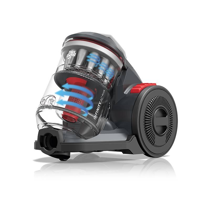 Vysavač podlahový Dirt Devil Infinity AC Plus šedý