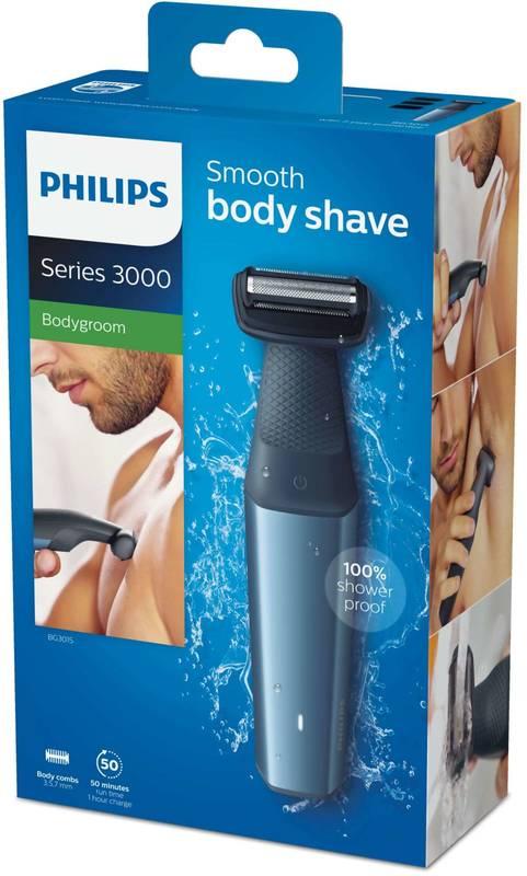 Zastřihovač tělový Philips Series 3000 BG3015 15 modrý