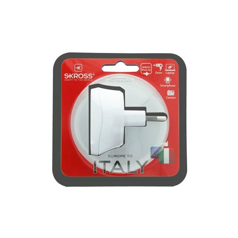 Cestovní adaptér SKROSS pro použití v Itálii bílý, Cestovní, adaptér, SKROSS, pro, použití, v, Itálii, bílý