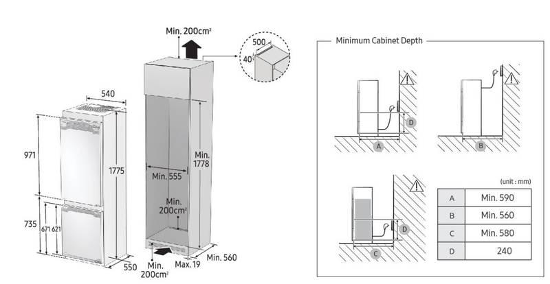 Chladnička s mrazničkou Samsung BRB260034WW EF