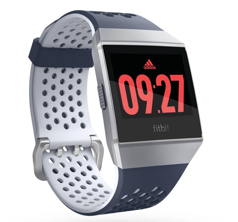 Chytré hodinky Fitbit Ionic Adidas Edition - Ink Blue & Ice Gray Silver Gray