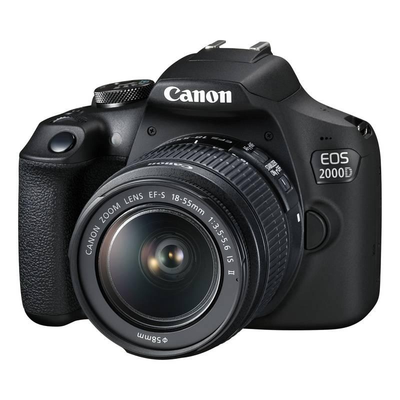 Digitální fotoaparát Canon EOS 2000D 18-55 IS II SB130 16GB karta černý