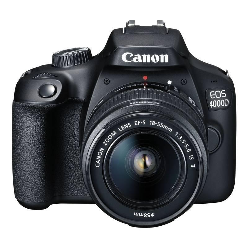 Digitální fotoaparát Canon EOS 4000D 18-55 DC III 75-300 DC černý