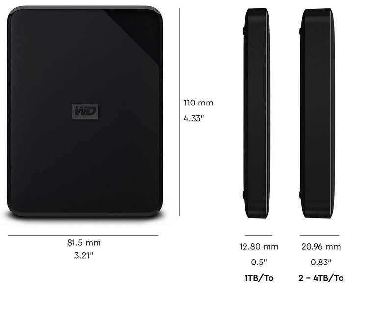 Externí pevný disk 2,5" Western Digital Elements Portable SE 1TB černý