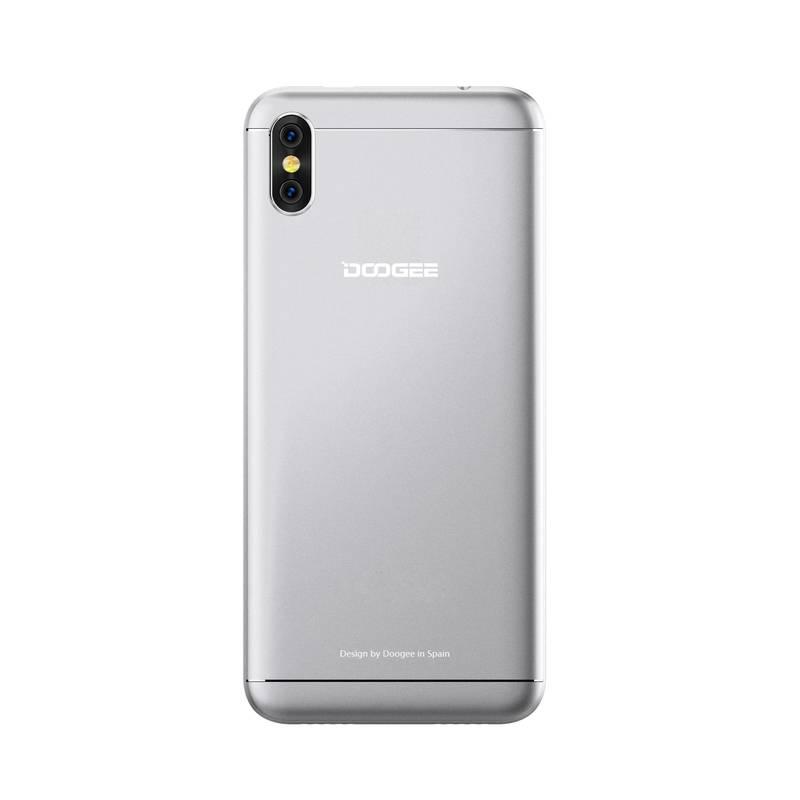 Mobilní telefon Doogee X53 Dual SIM 16 GB stříbrný, Mobilní, telefon, Doogee, X53, Dual, SIM, 16, GB, stříbrný