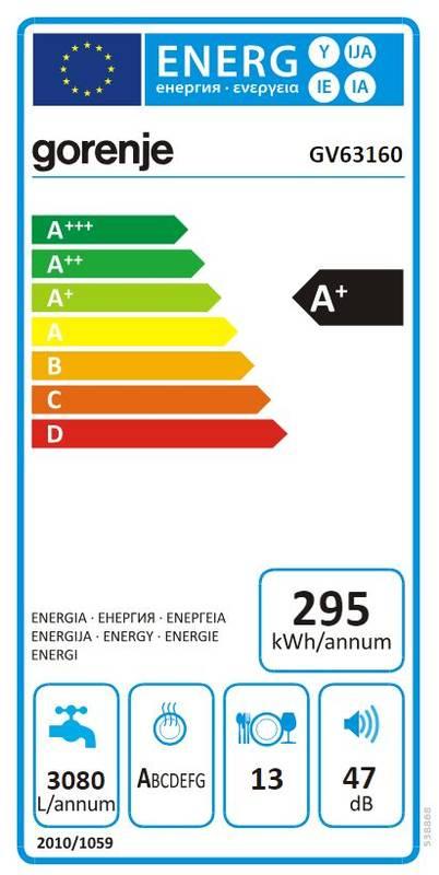 Myčka nádobí Gorenje GV63160