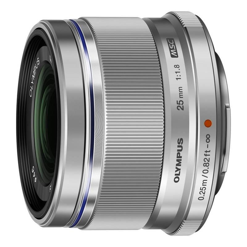 Objektiv Olympus ZUIKO DIGITAL ES-M2518 stříbrný