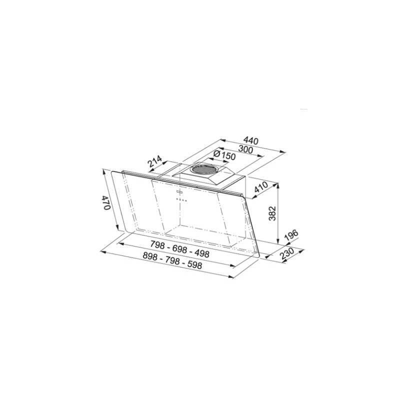 Odsavač par Franke FSMA 805 WH bílý