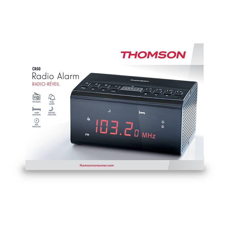 Radiobudík Thomson CR50 černý, Radiobudík, Thomson, CR50, černý