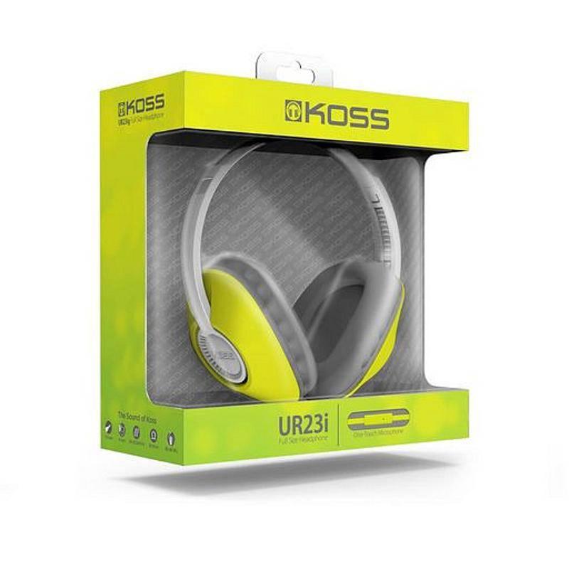 Sluchátka Koss UR23IG šedá žlutá
