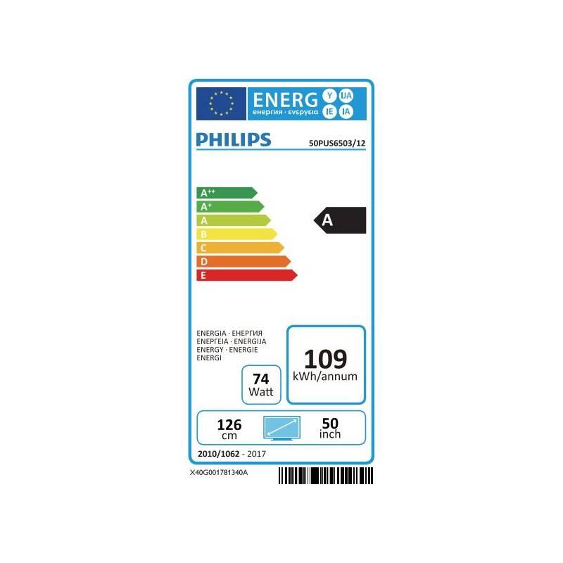 Televize Philips 50PUS6503 černá