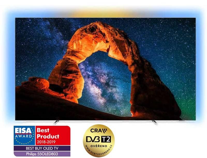 Televize Philips 55OLED803 stříbrná