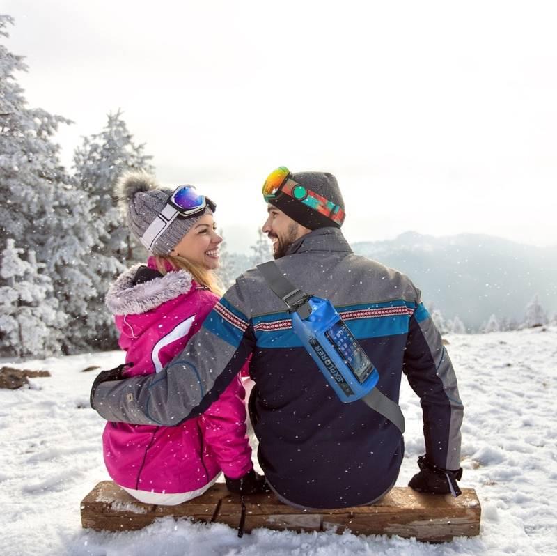 Celly Voděodolný vak Explorer 2L s kapsou na telefon do 6,2" - modré