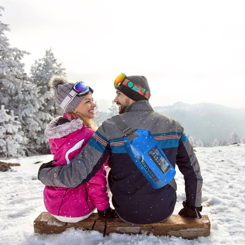 Celly voděodolný vak Explorer 5L s kapsou na telefon do 6,2" - modrý