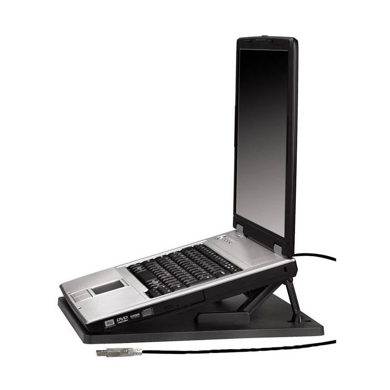 Chladící podložka pro notebooky Hama 1x větrák, USB, pro 17,3" černá