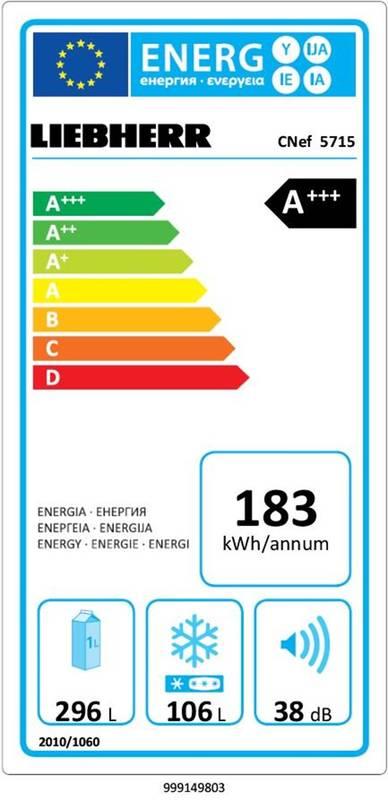 Chladnička s mrazničkou Liebherr CNef 5715 nerez