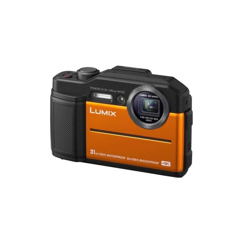 Digitální fotoaparát Panasonic Lumix DC-FT7 oranžový, Digitální, fotoaparát, Panasonic, Lumix, DC-FT7, oranžový