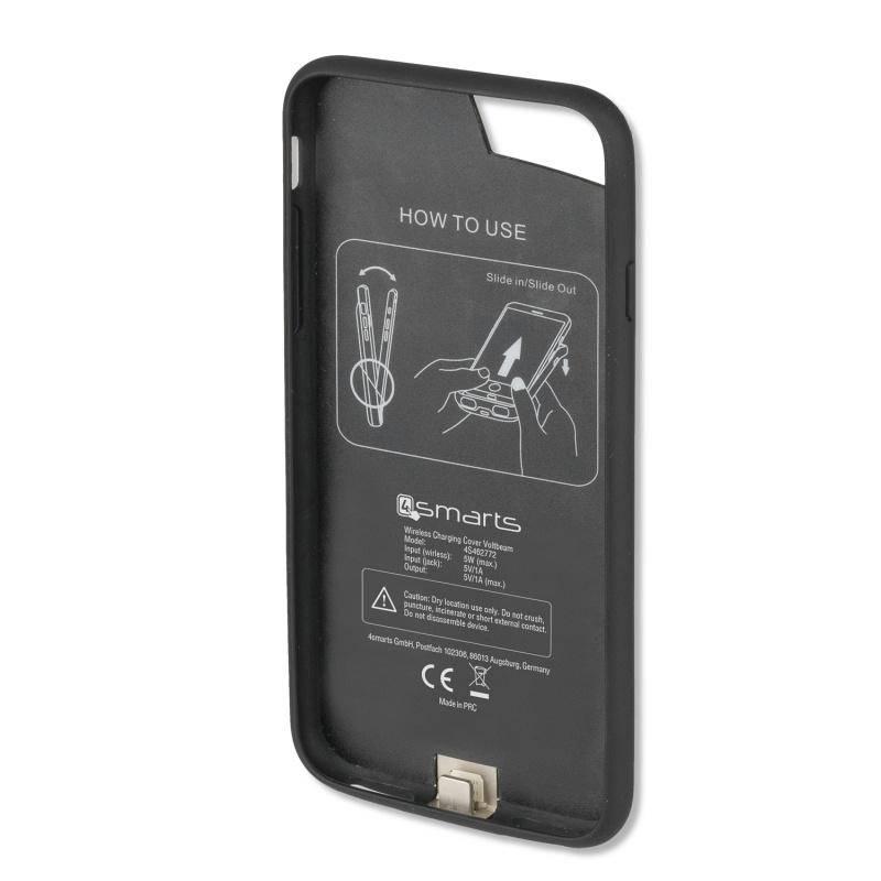 Kryt na mobil 4smarts pro bezdrátové dobíjení iPhonu 7 6s 6 černý