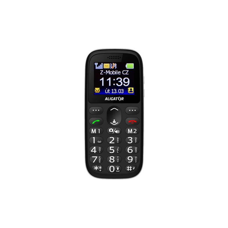 Mobilní telefon Aligator A510 Senior černý, Mobilní, telefon, Aligator, A510, Senior, černý