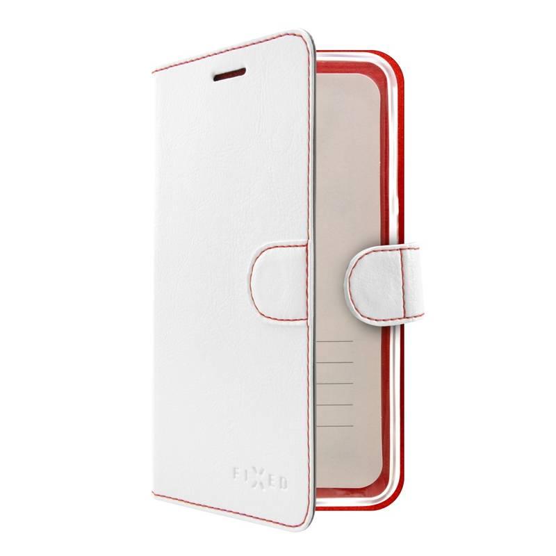Pouzdro na mobil flipové FIXED FIT pro Xiaomi Redmi 5 Global bílé