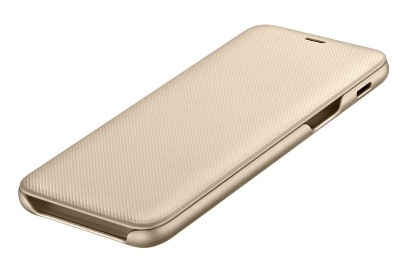 Pouzdro na mobil flipové Samsung Wallet Cover pro Galaxy A6 zlaté