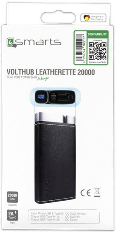 Powerbank 4smarts VoltHub, 20000 mAh černá