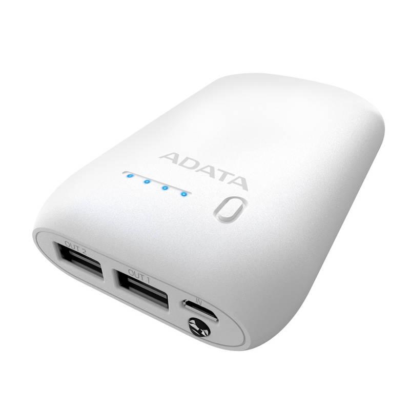 Powerbank ADATA P10050 10050mAh bílá