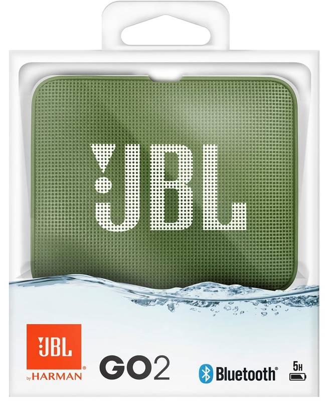 Přenosný reproduktor JBL GO 2 zelený