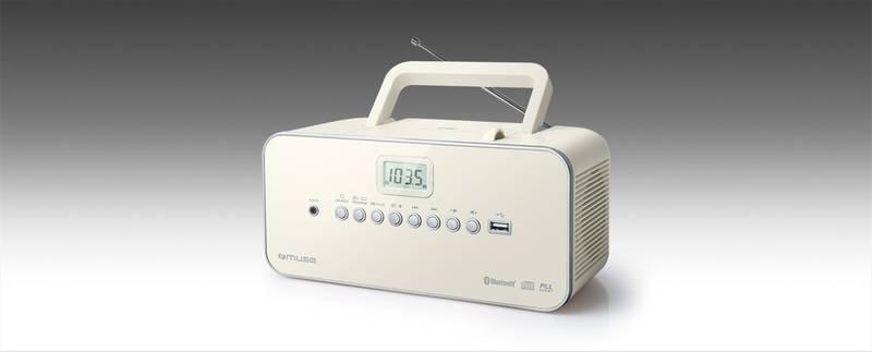 Radiopřijímač s CD MUSE M-30BTN béžový, Radiopřijímač, s, CD, MUSE, M-30BTN, béžový
