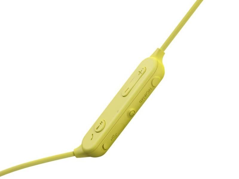 Sluchátka Sony WI-SP600NY žlutá