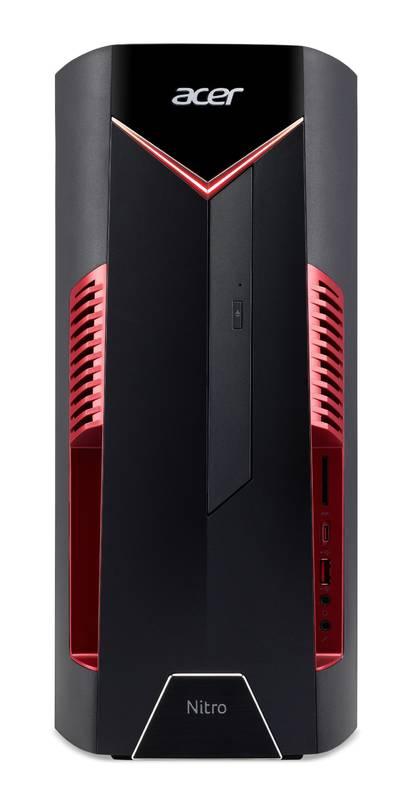 Stolní počítač Acer Nitro N50-600 černý červený, Stolní, počítač, Acer, Nitro, N50-600, černý, červený