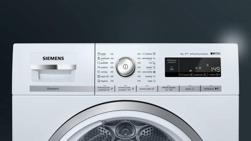 Sušička prádla Siemens WT47W590CS bílá