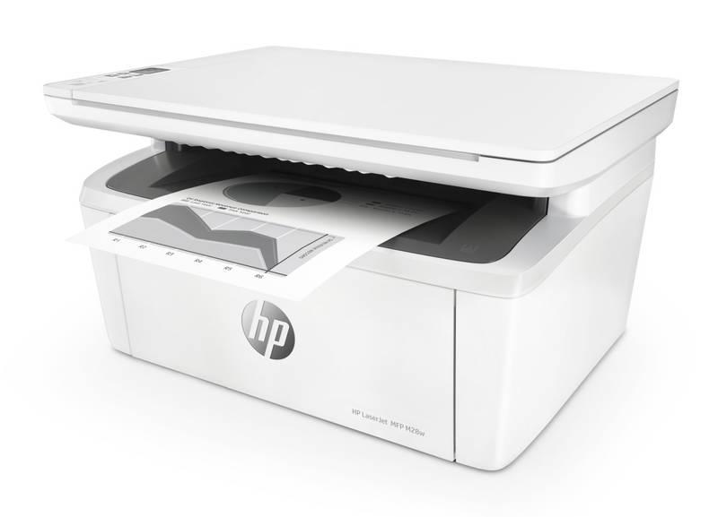 Tiskárna multifunkční HP LaserJet Pro MFP M28w bílý