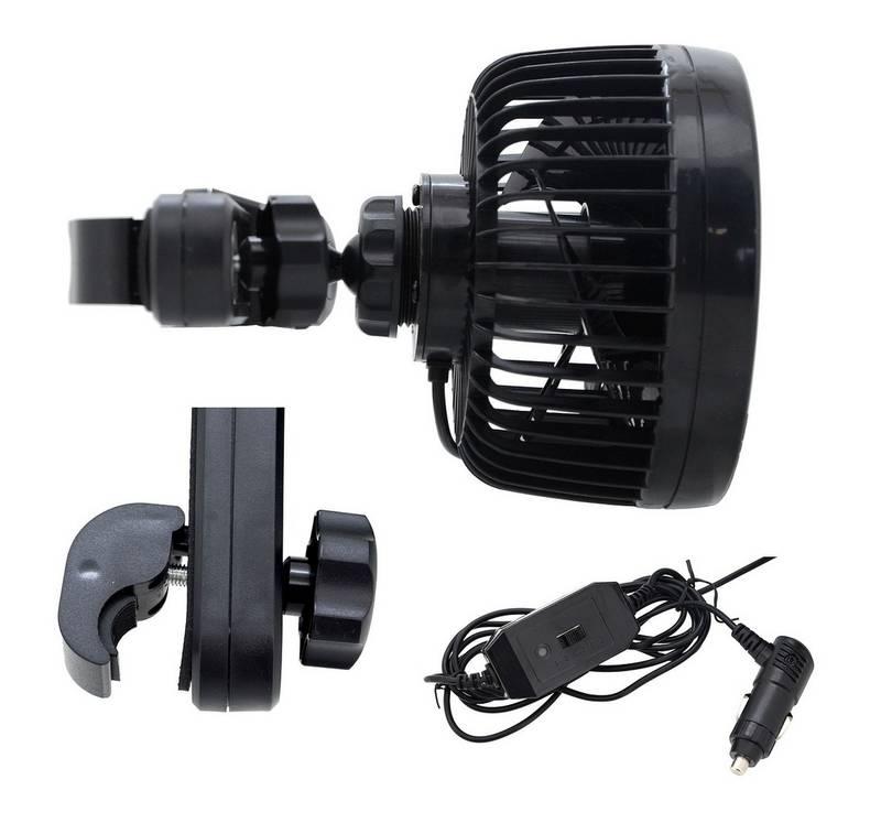 Ventilátor Mitchell 12V na opěrku hlavy