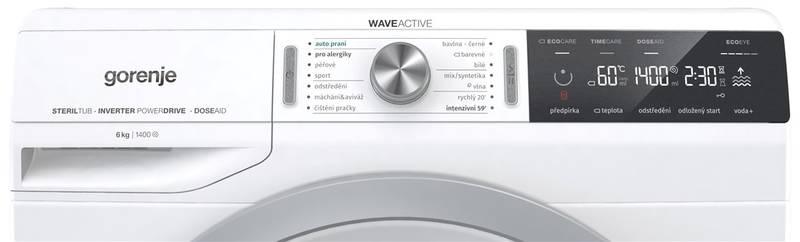 Automatická pračka Gorenje Advanced W2A64S3 bílá, Automatická, pračka, Gorenje, Advanced, W2A64S3, bílá