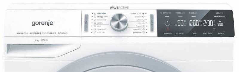 Automatická pračka Gorenje Advanced WA62S3 bílá, Automatická, pračka, Gorenje, Advanced, WA62S3, bílá