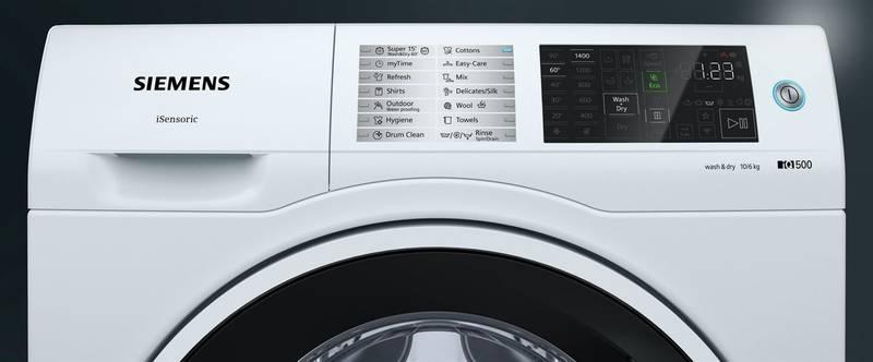 Automatická pračka se sušičkou Siemens WD14U540EU bílá, Automatická, pračka, se, sušičkou, Siemens, WD14U540EU, bílá