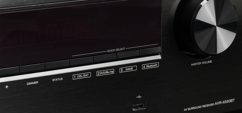 AV Receiver Denon AVR-X550BT černý