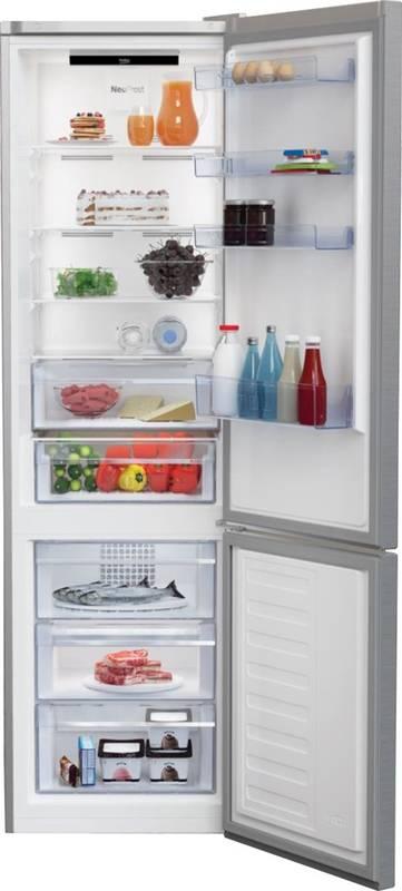 Chladnička s mrazničkou Beko RCNA 406 E30XP titanium