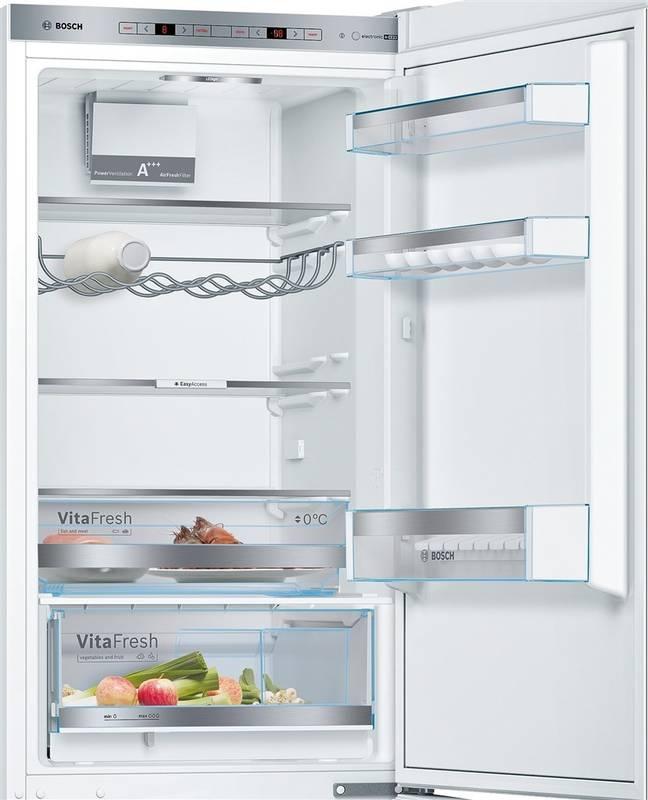 Chladnička s mrazničkou Bosch KGE366W4P bílá