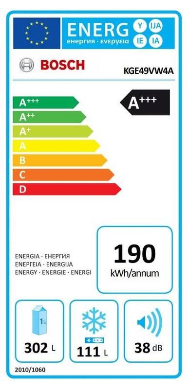Chladnička s mrazničkou Bosch KGE49VW4A bílá
