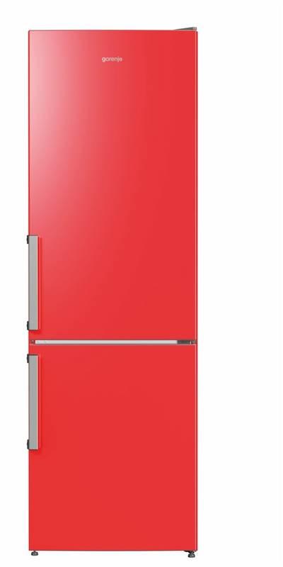 Chladnička s mrazničkou Gorenje RK6192ERD červená