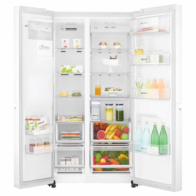 Chladnička s mrazničkou LG GSL961SWUZ bílá